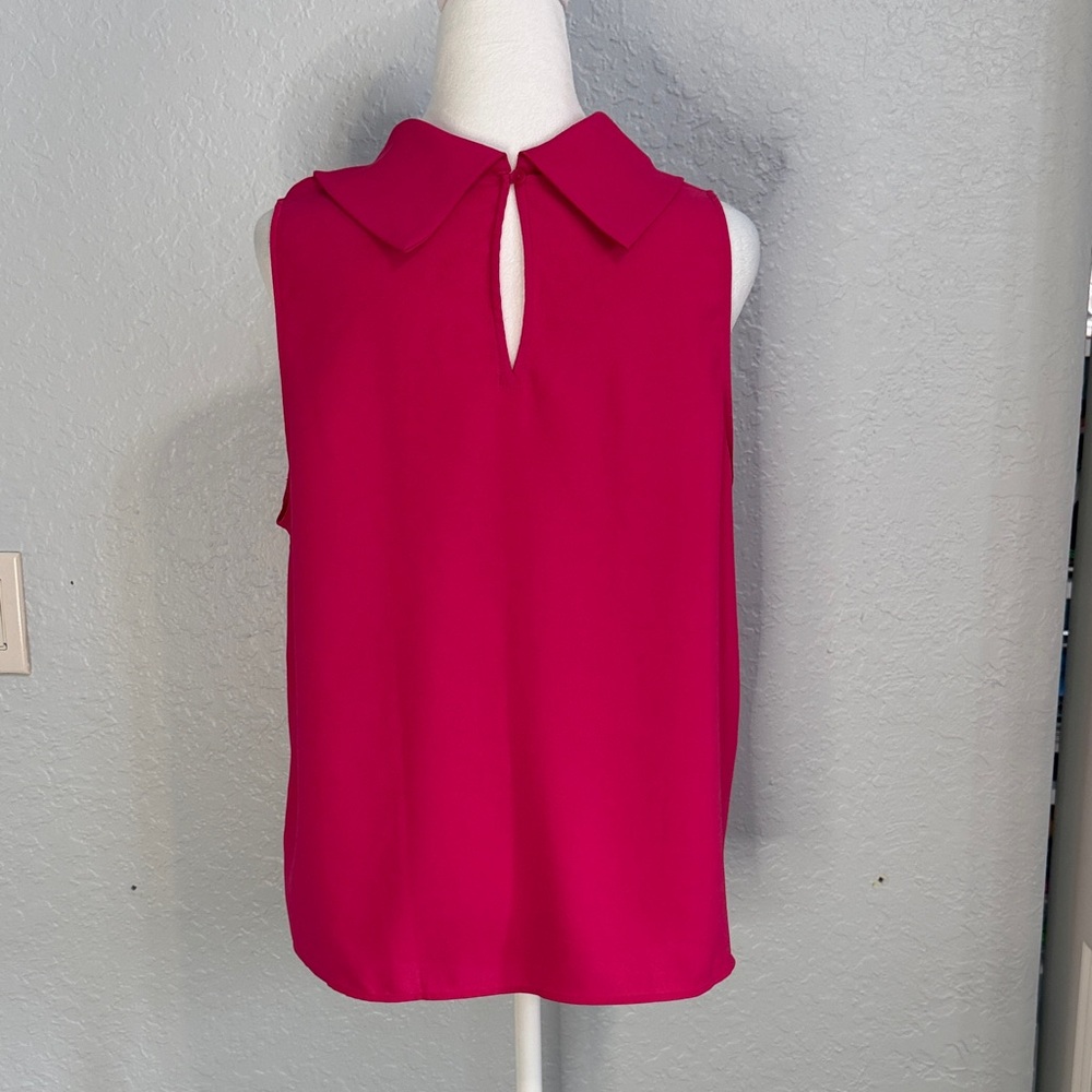 Ann Taylor Fuchsia Cowl Neck Blouse - Picture 4 of 8